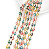 1M Colorful Lucky Evil Eye Bead Bracelet Choker Necklace Jewelry Set Rainbow Link Chain Protection Amulet Collar Necklace - Image 14