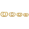6pcs 8/10/12/14mm Stainless Steel Round Embossing Ear Rings Hoop Earrings for Women Female Girls Korea Jewelry Supplies - Image 7