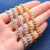 Cute Stainless Steel Necklace Link Wheat Chain for Women Silver and Gold Color Plated Neck Choker Metal Jewelry Accessories Gift - Image 5