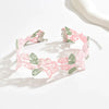 Pink Butterfly Flowers Leaf Lace Choker Necklace for Women Sexy Clavicle Jewelry Accessory Gift for Ladies - Image 7