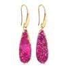 Crystal Earrings With Droplet Shaped Purple And Green Women's Earrings Bold European And American Style Gift Accessories - Image 11