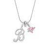 Letter Necklace for Women Pink Zircon Heart-shaped Pendant Suitable for Girls to Wear Personalized Gold-plated Jewelry - Image 11