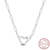 Necklace Silver Butterfly Love Heart Bear Classic Simple Adjustable Necklace For Women Girl Jewelry Gifts - Image 14