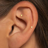 Open Heart Hoop Earrings in Gold Tone or Silver Tone - Image 53