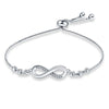 Silver Cubic Zircon Oxide Bracelet For Women Trinkets Simple Engagement Wedding Charm Jewelry Gift - Image 5
