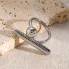 Chic Stainless Steel Personality Minimalist Classy Ring Gold Color Stylish Unique Finger Jewelry for Women - Image 5