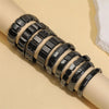 Selling Obsidian Bracelet Irregular Half Moon Beads Black Stone Bracelet Men's - Image 4