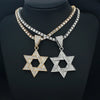 Six-Pointed Star Pendant Necklace with Cuban Chain Options - Image 2