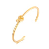Round Circular Open Knot Cuff Bangle Bracelets For Women Elegant GoldColor Jewelry Noeud Armband Pulseiras - Image 21