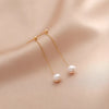 Delicate Irregular Freshwater Pearl Earring For Women Gold Color Metal Hanging Drop Earrings Statement French Jewelry - Image 25
