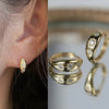 1Pair Crystal Heart Tragus Hoop Earring For Women Girls Huggie Earring For Cartilage Helix Piercing Jewelry Lobe Hoops - Image 23
