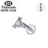 Titanium Triangle Shape Inlay Ear Helix Cartilage Conch Tragus Piercing CZ 16G Earring Hoops Septum Nose Ring Body Jewelry - Image 8