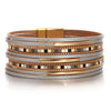 Colorful Square Leather Bracelet for Women Men Boho Metal Tube Multilayer Wrap Wide Bracelets Charm Party Jewelry - Image 8