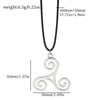 The Movie Teen Wolf Triskele Triskelion Europe and the United States of punk style personality necklace Women Jewelry Gift - Image 2