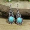 39 Styles Bohemian Vintage Tibetan Silver Geometric Drop Earrings For Women Ethnic Blue Stone Tassel Dangle Earrings Jewelry - Image 40