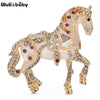 Strong Horse Brooches For Women Unisex 4-color Elegant Enamel Animal Year Of The Horse Brooch Pins Gifts - Image 2