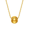 Gold Round Ball Bead Necklace for Women Bride Wedding Engagement Yellow Sand Bead Chain Neck Lace Jewelry Christmas Gifts - Image 5