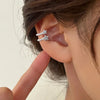 1Pcs Punk Zircon Ear Cuff Clip on Earrings for Women Girls No Pierced Crystal Star Heart Earcuff Ear Wrap Clips Jewelry - Image 4