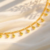Bohemia Beads Pendant Anklets for Women, Gold Color Adjustable Think Link Chain Ankle Bracelet, Jewelry On Foot - Image 4