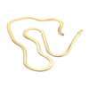Stainless Steel Plated Gold Cuban Flat Chain Necklace 2/3/4/5mm Blade Necklace Snake Bone Chain Men Women Jewelry Gifts - Image 5