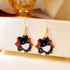 Cute Animal Drop Dangle Earrings For Women Girls Cat Rabbit Koi Dragon Colorful Enamel Golor Color Earrings - Image 8