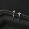 Silver Color Inlaid Zircon Clover Tassel Earrings For Women Delicate Chain Pendant Earring Party Jewelry Accessories Gifts - Image 20