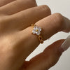 Stainless Steel Openwork Ring with Sculpted Folds in Gold-Tone - Image 4