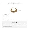 4 Pcs Metal Gold Color Geometric Multi-layer Necklaces for Women Heavy Industry Bangles Round Earrings Jewelry Set B - Image 6