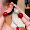 Women's Minimalist Gap Imitation Pearl Stud Earrings Commuter Jewelry Versatile Party Accessory for Gilrs - Image 1