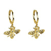 Cute Bee Shaped Women Drop Earrings Gold Color Metal Accessories for Party Daily Versatile Elegant Jewelry - Image 2