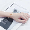 Silver Wave Shiny Lightning Geometric Jewelry Resizable Opening Female Bangle - Image 2
