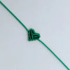 Braided Heart Rope Bracelet Adjustable in Many Colors - Image 37