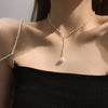 Star Pendants Women's Necklaces Blue Acrylic Beads Tassel Choker Necklace Hollow Leaf Punk Neck Jewelry - Image 8