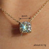 Simple Stylish Round Cubic Zircon Pendant Necklace for Women Sparkling Accessory Graceful Wedding Party Jewelry - Image 6