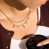 Zircon Water Drop Sun Star Evil Eye Pendant Necklace For Women Gold Plated Stainless Steel Necklace Jewelry - Image 3