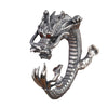 Buyee Silver Male Unique Ring Finger Elegant Chinese Drag Open Ring for Men Animal Jewelry Circle - Image 6