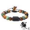 12 Constellation Zodiac Sign Stone Bracelet Turquois Tiger Eye Mineral Bracelet Adjustable Woven Bangle Leo Jewelry Gift - Image 7