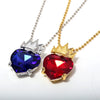 Movie Descendants Necklace Evie Fairest Red Heart Crown Pendant Necklace for Women Jewelrry Accessories - Image 1
