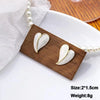 White Women's Dangle Earrings Blooming Flower Acrylic Enamel Butterfly Imitation Pearl Heart Hanging Earrings Elegant Brinc - Image 23