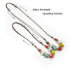 Colorful Distressed Retro Irregular Ceramic Beads Gift Neckalce artware Antique Necklaces Pendants For women # - Image 6