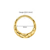 Titanium 16G Hammered Septum Hoop Ring Textured Hinged Segment Nose Clicker Daith Rook Earring Piercing - Image 9