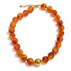 Multi-color Resin Round Beads Chain Statement Necklace Bracelet Stainless Steel Handmade Daily Jewelry Gift - Image 8