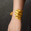 1PC Vintage Metal Alloy Gold-Plated Hand Style Bracelet For Women Jewelry Exaggerated Party Show Accessory - Image 2