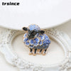 Chinese Zodiac Sheep Brooch Blue and White Porcelain Rhinestone Enamel Ram Lapel Pin Animal Jewelry Gift for Women Collector - Image 13