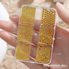 6 Grids 6 Sizes Golden Metal Beads Nail Art Charms, 0.8-1.5mm 3D Nail Caviar Beads, Stainless Steel Round Ball Beads Decorations - Image 7