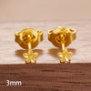 Gold Color Simple Small Flower Stud Earring For Women Cute Daily Wear Ear Piercing Jewelry - Image 4