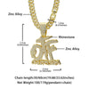 Hip Hop English Letter Otf Pendant Cuban Chain Necklace, Suitable For Daily Wear By Men And Women, Rock Party Jewelry - Image 6
