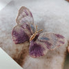 Light Hand Embroidered Gradient Butterfly Brooch Suitable For Women At Romantic Banquets At Tops And Jackets - Image 1