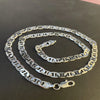 Silver Necklace 6MM Side Z-Shaped Necklace, Bracelet Men's And Women's Jewelry Gift 45-60CM - Image 3