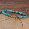 1PC Turquoise Stone Beads Woven Bracelet Stone Adjustable Rope Lady Nation Bracelet Gift for Men Women - Image 4